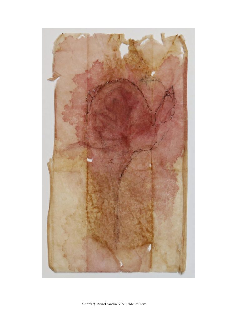 Untitled, Mixed media, 2025, 14/5 x 8 cm