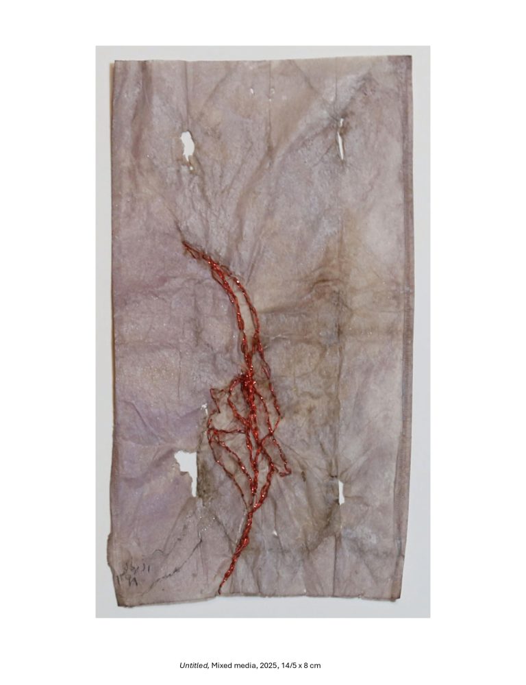 Untitled, Mixed media, 2025, 14/5 x 8 cm