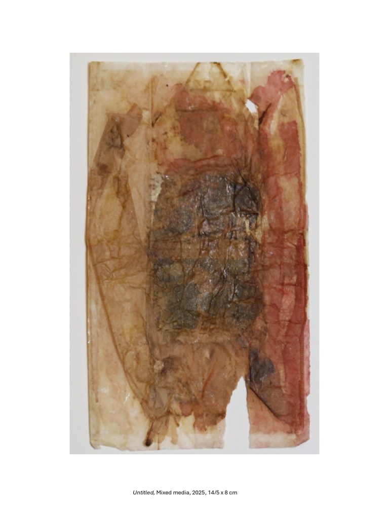 Untitled, Mixed media, 2025, 14/5 x 8 cm