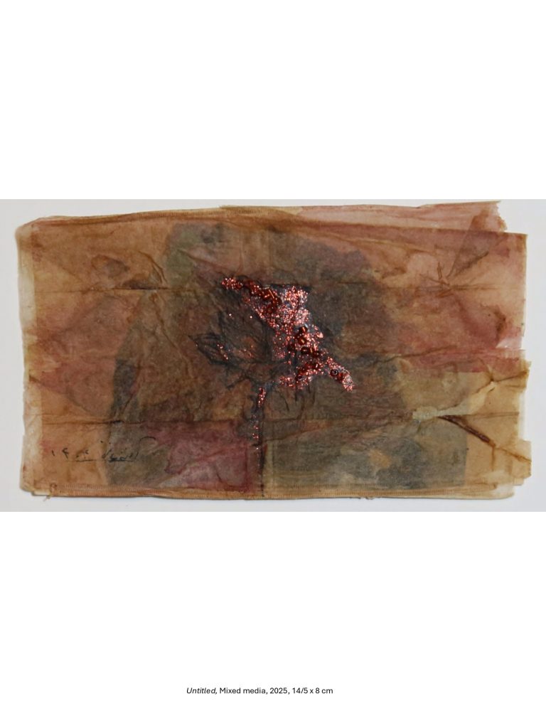 Untitled, Mixed media, 2025, 14/5 x 8 cm