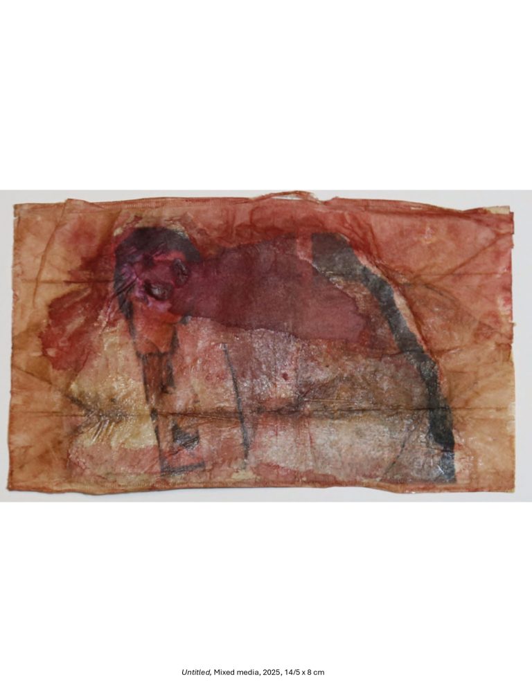 Untitled, Mixed media, 2025, 14/5 x 8 cm