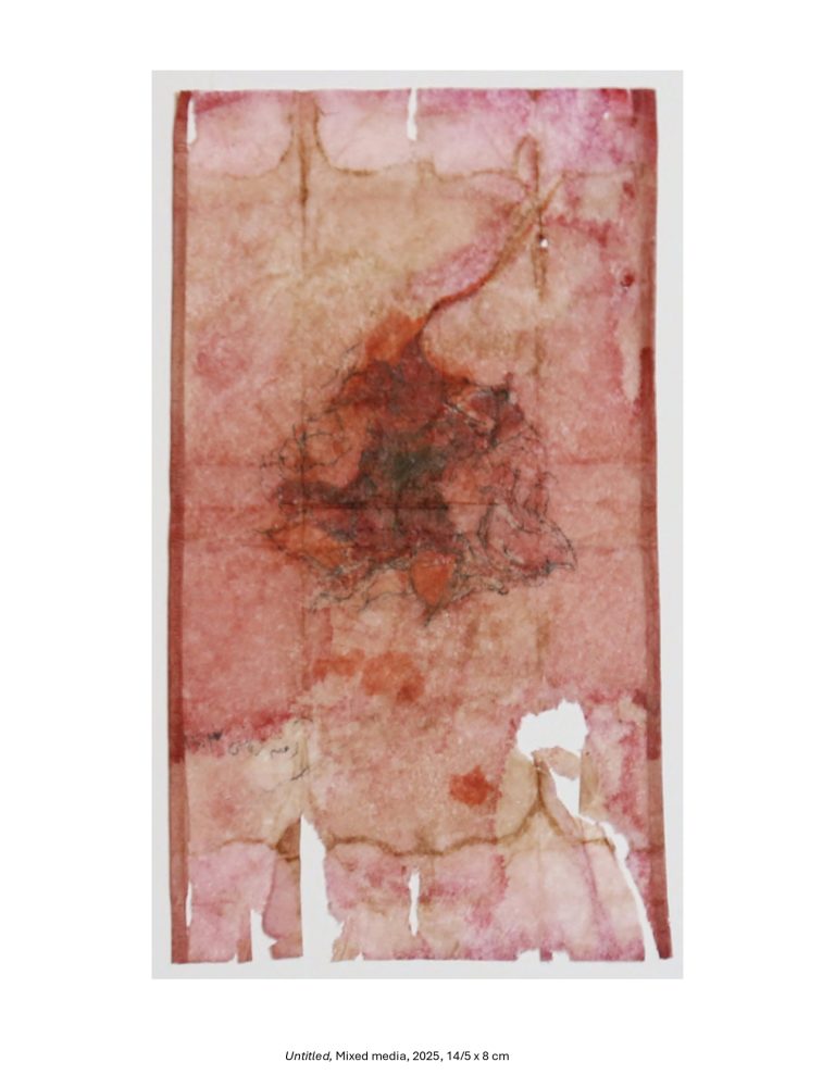 Untitled, Mixed media, 2025, 14/5 x 8 cm