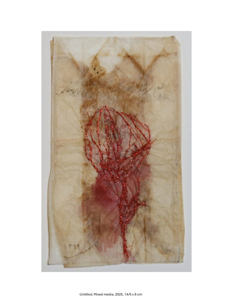 Untitled, Mixed media, 2025, 14/5 x 8 cm