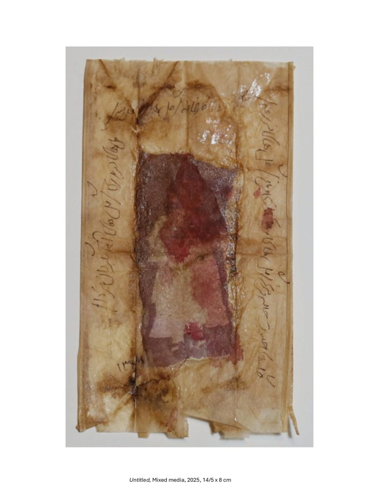 Untitled, Mixed media, 2025, 14/5 x 8 cm