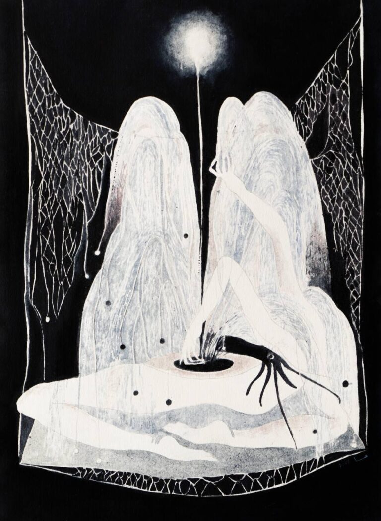 My Hands Sway Inside Me, Oil on Paper, 30 x 22 cm, 2026
