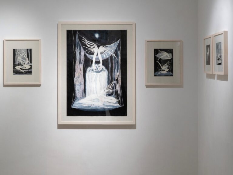 ntitled, Oil on Paper, 30 x 22 cm, 2026 Installation View at Bostan Art Gallery