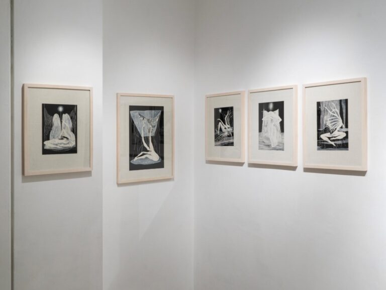 ntitled, Oil on Paper, 30 x 22 cm, 2026 Installation View at Bostan Art Gallery